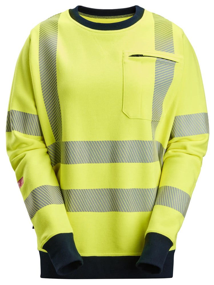 Snickers Workwear ProtecWork sweatshirt i dammodell, varsel klass 3/2