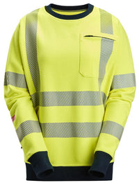 Snickers Workwear ProtecWork sweatshirt i dammodell, varsel klass 3/2