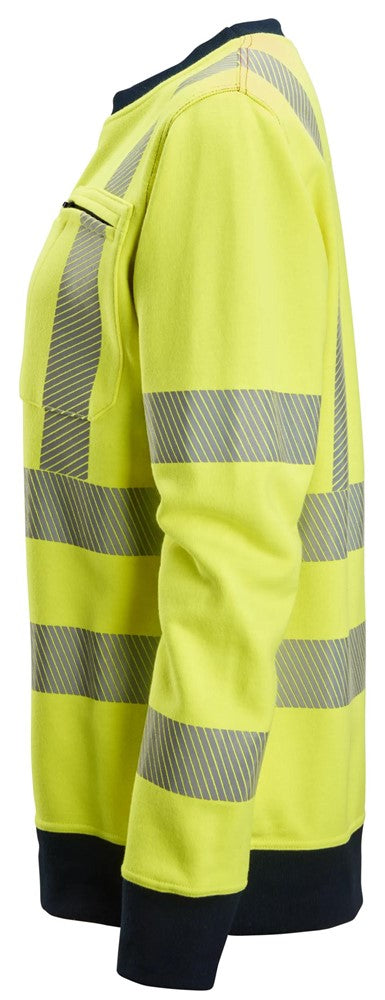 Snickers Workwear ProtecWork sweatshirt i dammodell, varsel klass 3/2