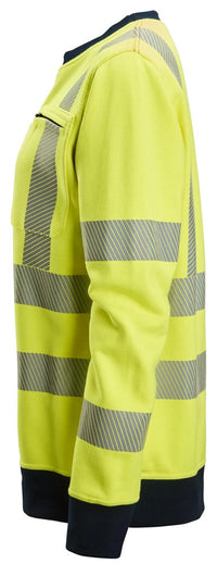 Snickers Workwear ProtecWork sweatshirt i dammodell, varsel klass 3/2