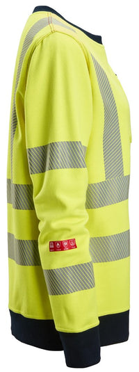 Snickers Workwear ProtecWork sweatshirt i dammodell, varsel klass 3/2