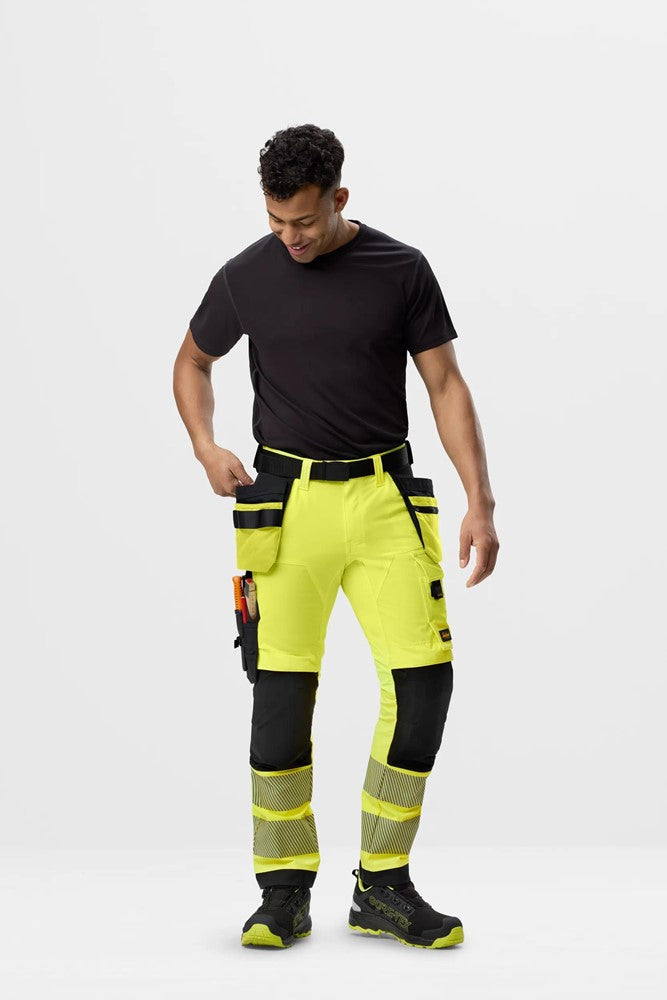 Varselbyxor med 4-vägsstretch och hölsterfickor, klass 2
