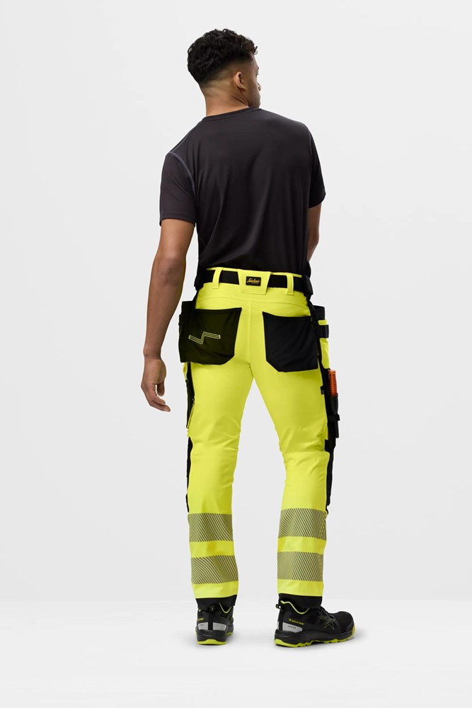 Varselbyxor med 4-vägsstretch och hölsterfickor, klass 2