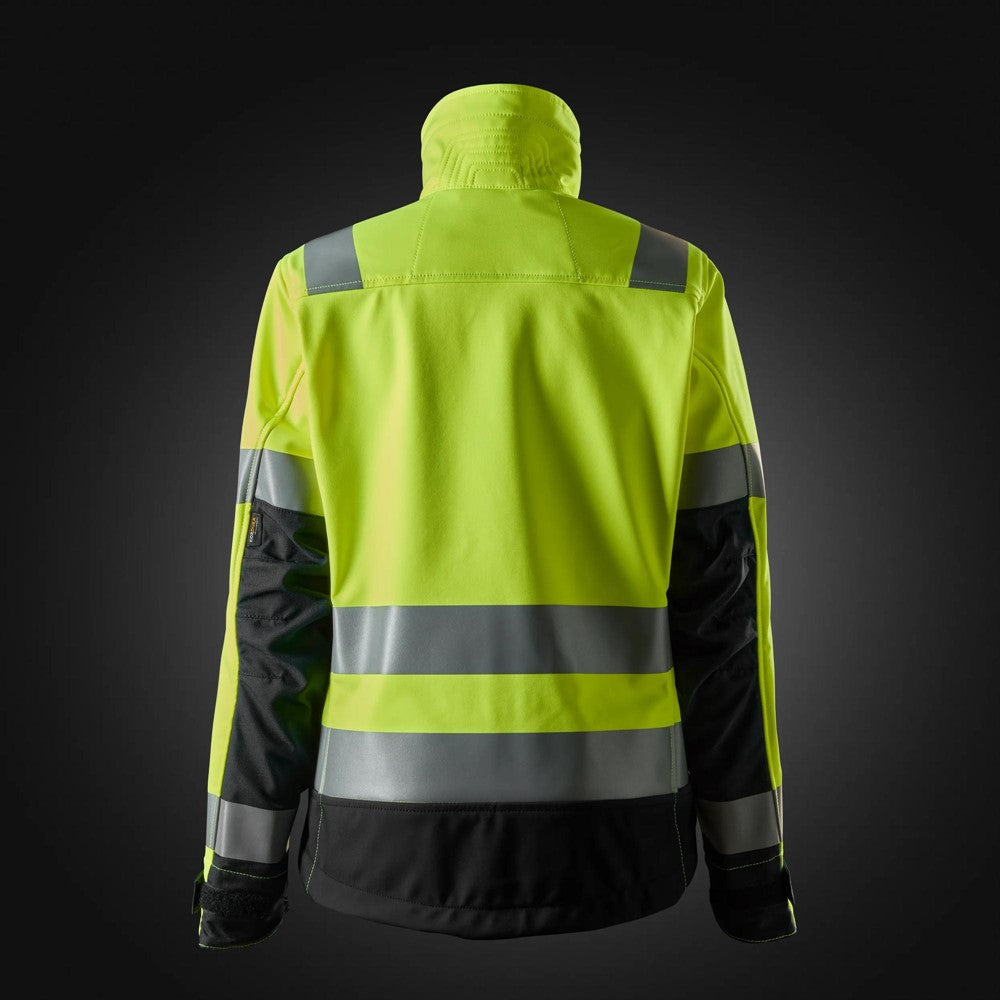 AllroundWork varseljacka i softshell, dam, varselklass 2/3