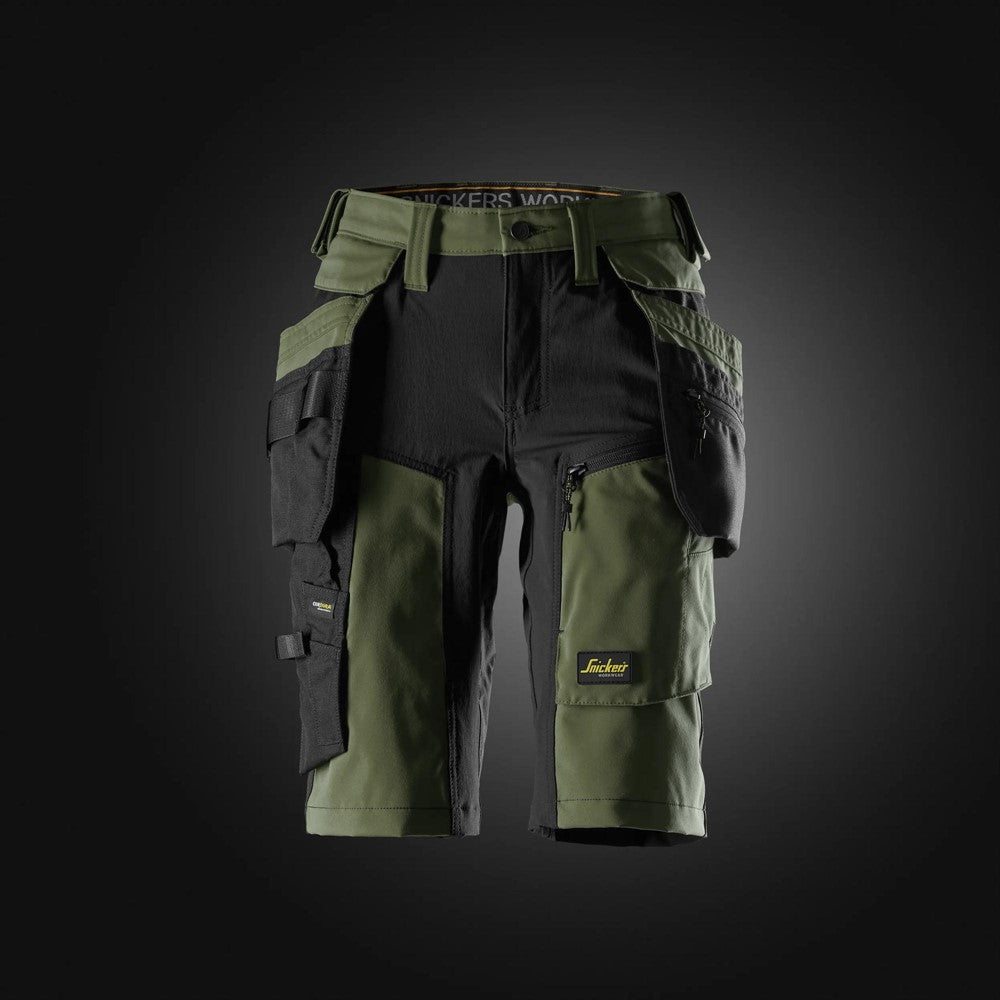 AllroundWork damshorts med stretch och avtagbara hölsterfickor