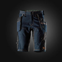FlexiWork denimshorts med hölsterfickor