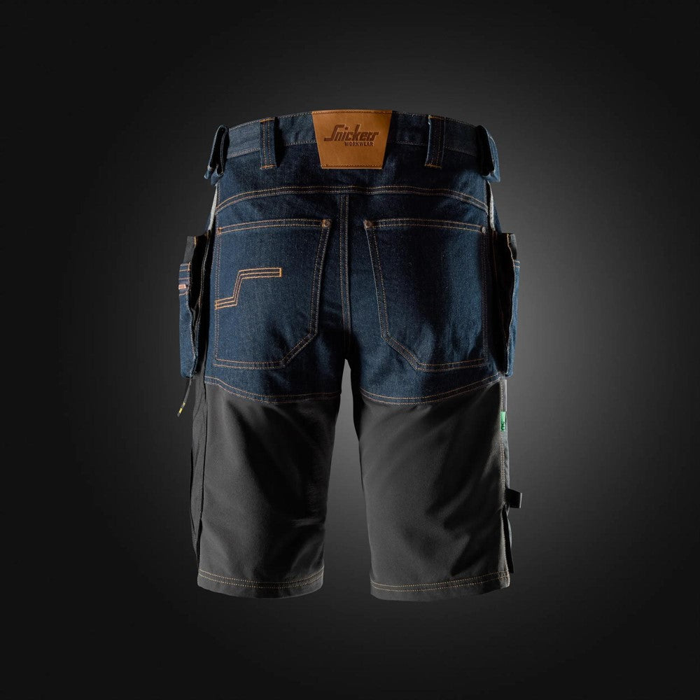 FlexiWork denimshorts med hölsterfickor